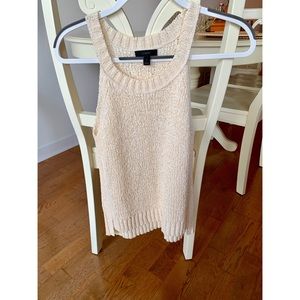 NEW! J Crew woven tank in soft ivory (SMALL)